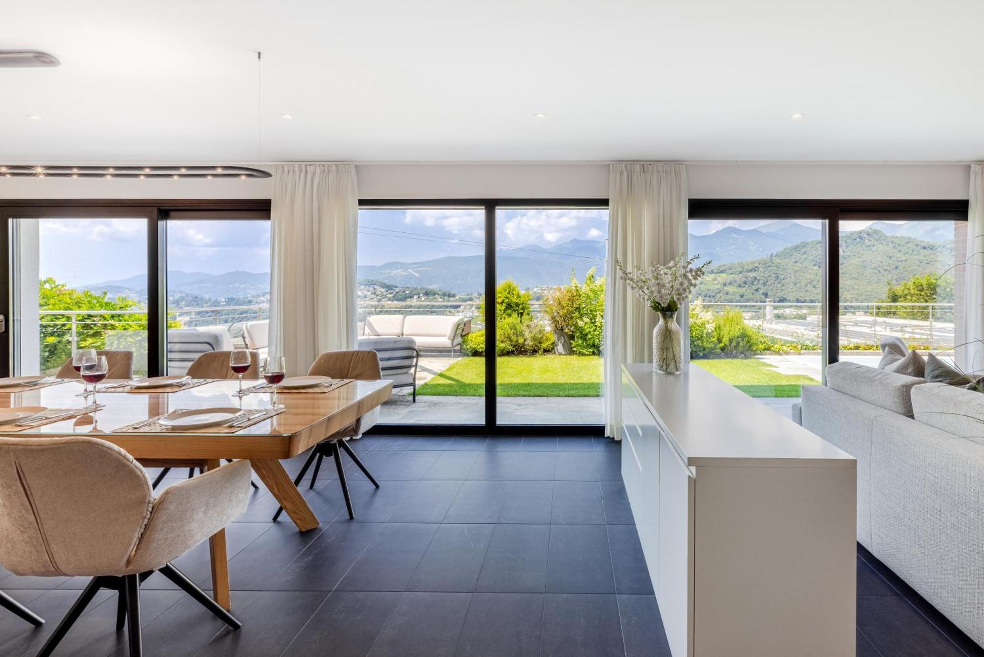 Villa Girandola With Private, Heated Pool Lugano Exteriör bild